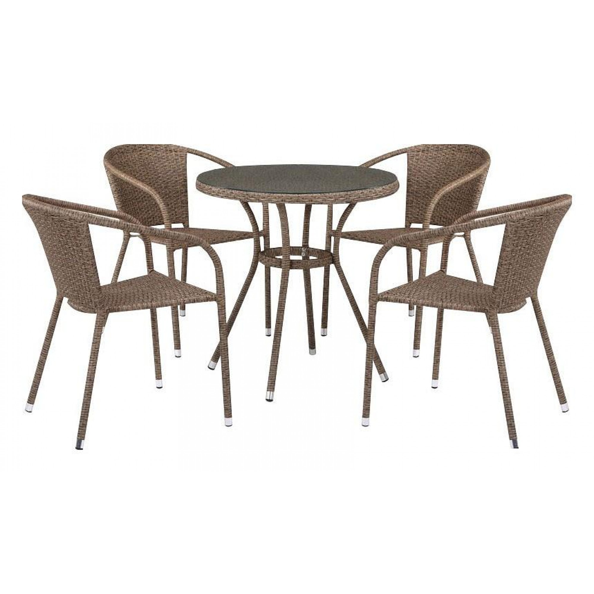 Набор уличный T282ANT/Y137C-W56 Light Brown 4Pcs    AFN_T282ANT_Y137C-W56_Light_Brown_4Pcs