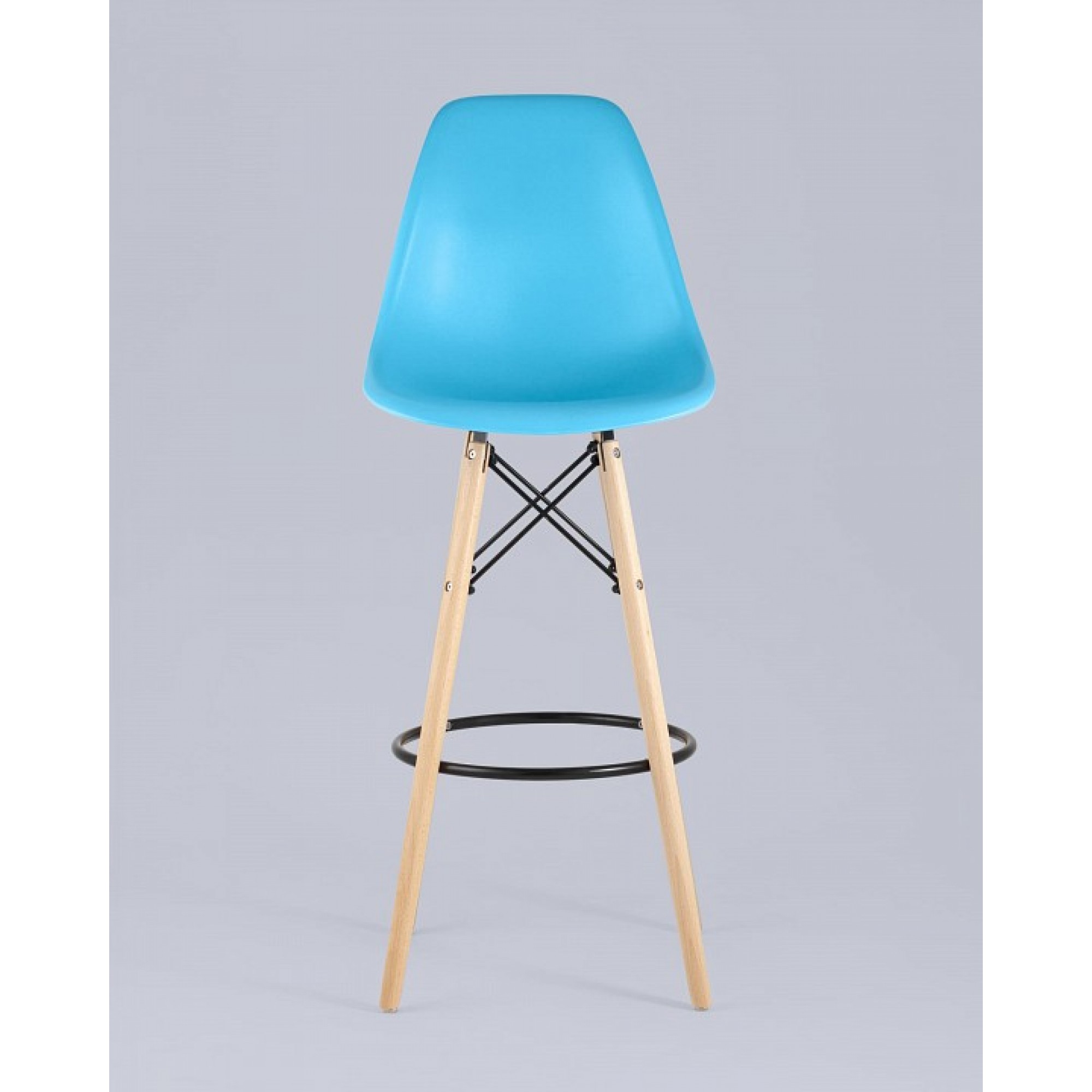 Стул барный Eames    SGR_8056H_BLUE_90072_SEAT_DUAL