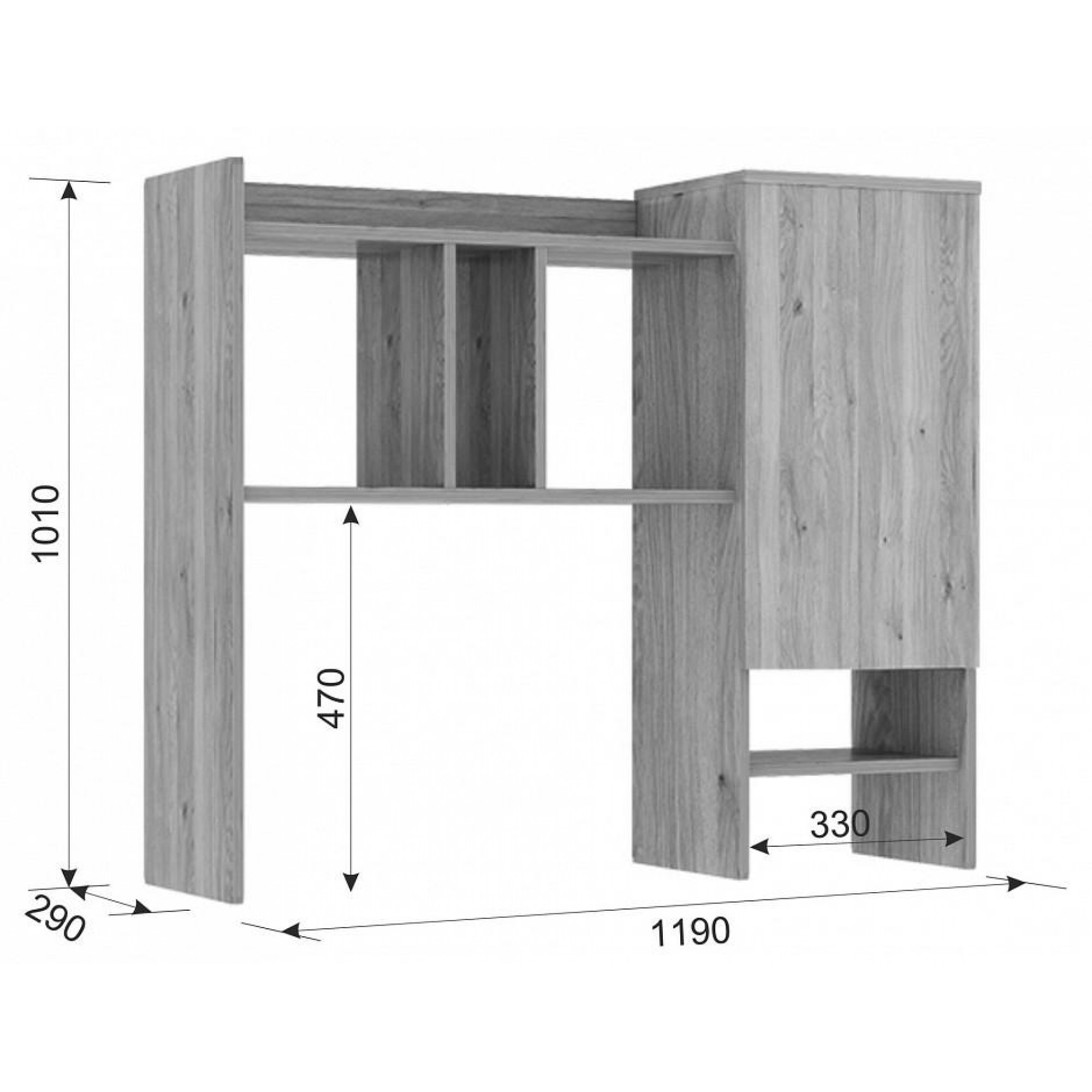 Гарнитур для детской Модерн КД54    MBS_KD54Modern-2208