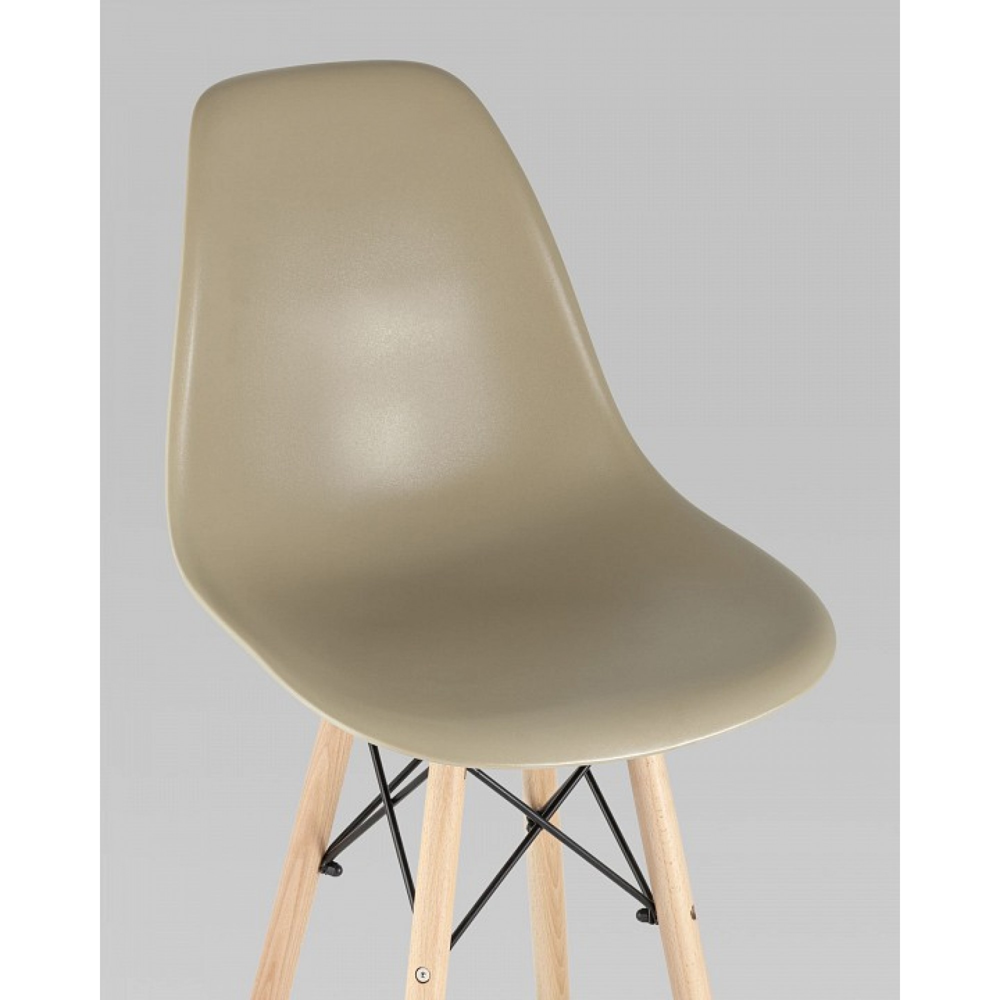 Стул барный Eames    SGR_8056H_DARK_GREY_SEAT_DUAL