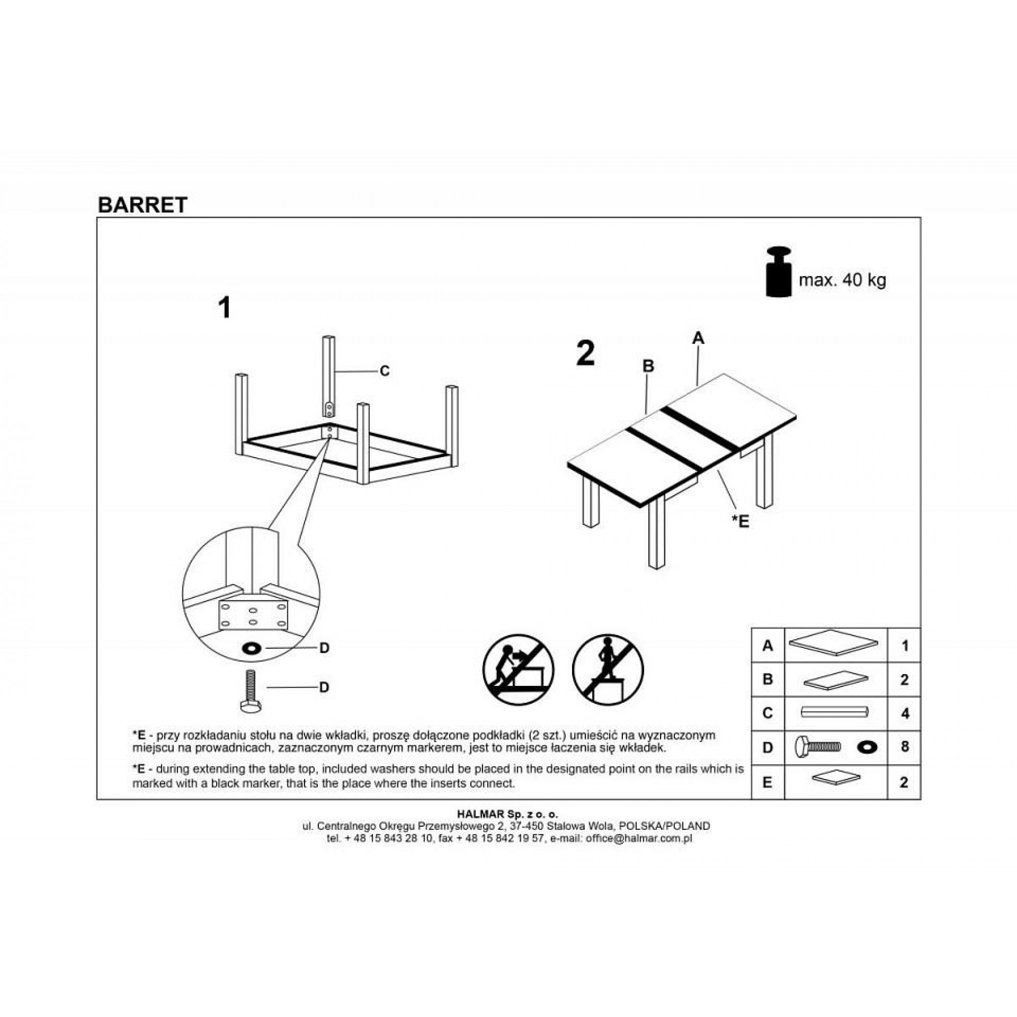 Стол обеденный Barret    HLM_V-PL-BARRET-ST