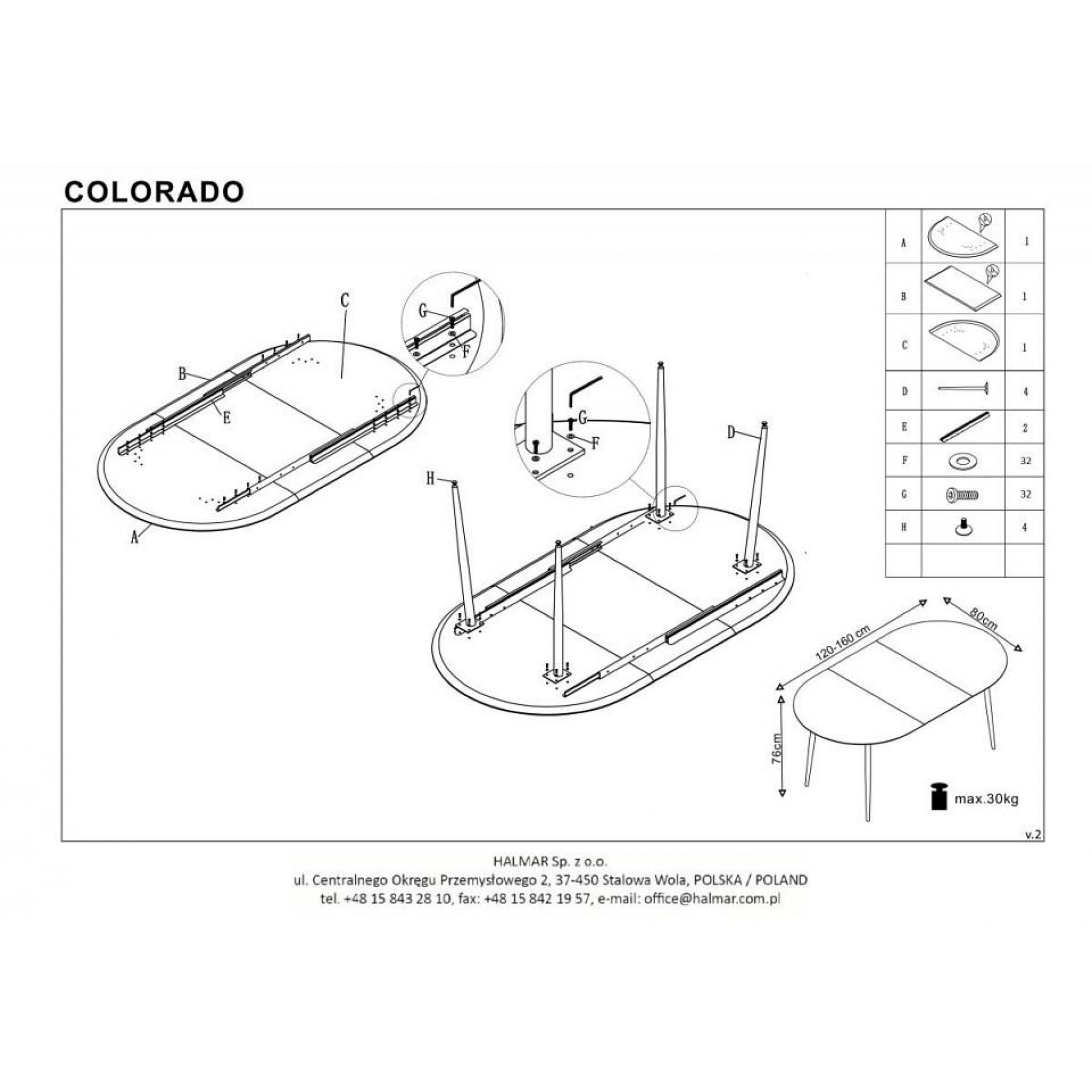 Стол обеденный Colorado    HLM_V-CH-COLORADO-ST