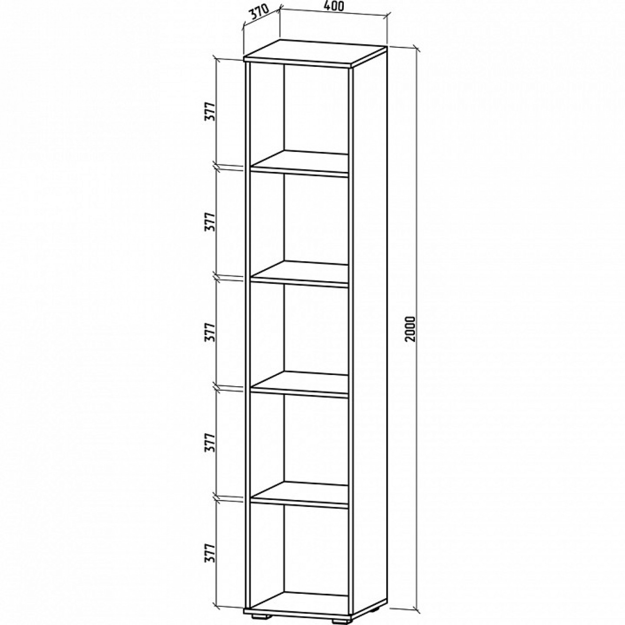 Шкаф для белья Тунис-1    MAS_SHT-1B-BEL