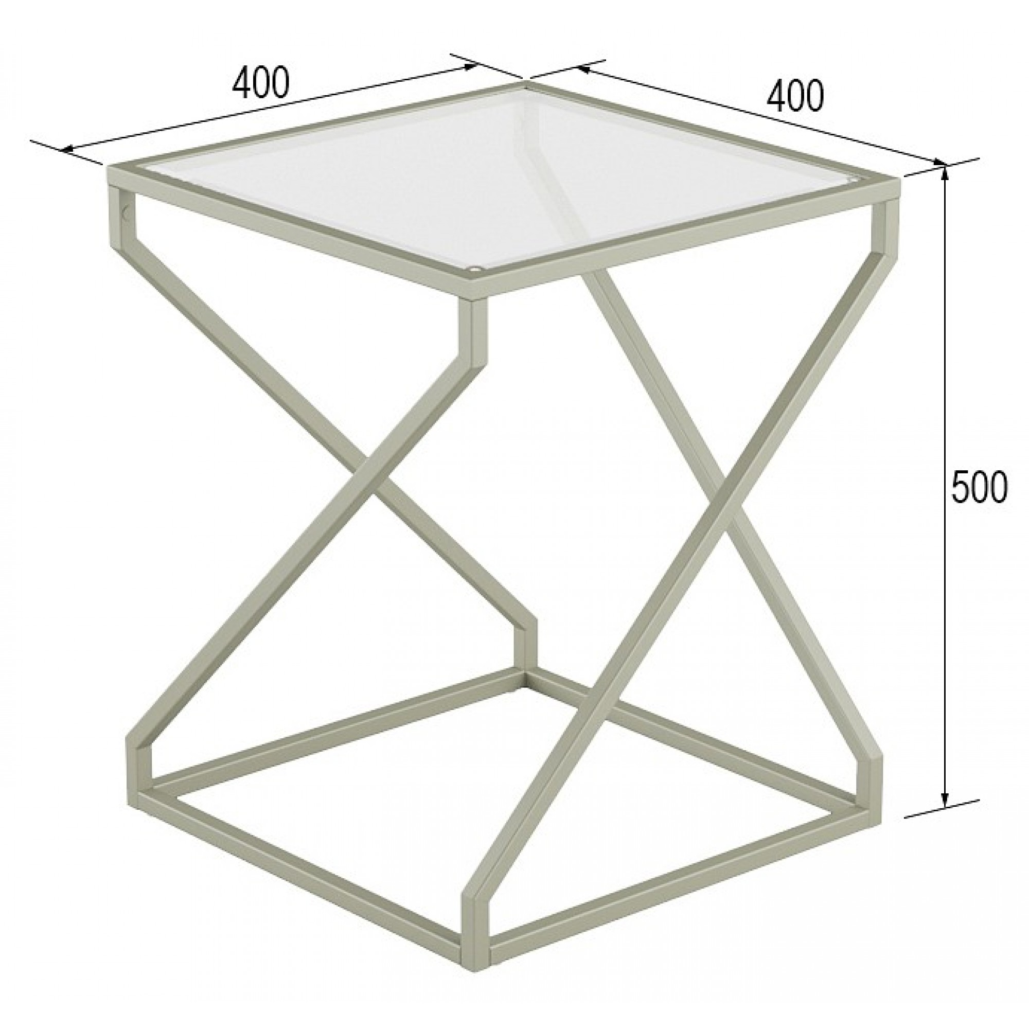 Стол журнальный Крейн неокрашенный 400x400x500(KLF_5309857502)