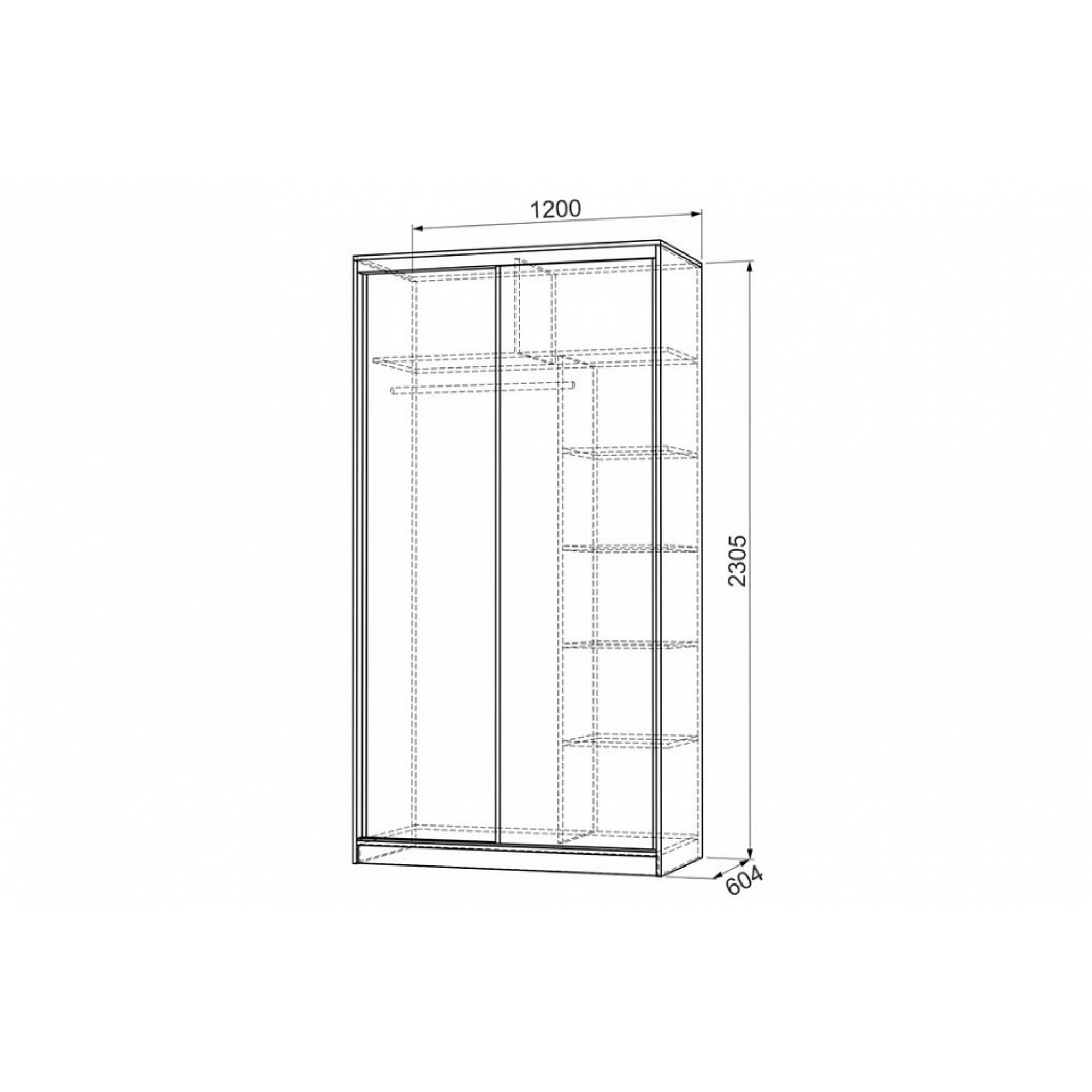 Шкаф-купе Рио 9-600 розы    MBS_SK-04R52_0739