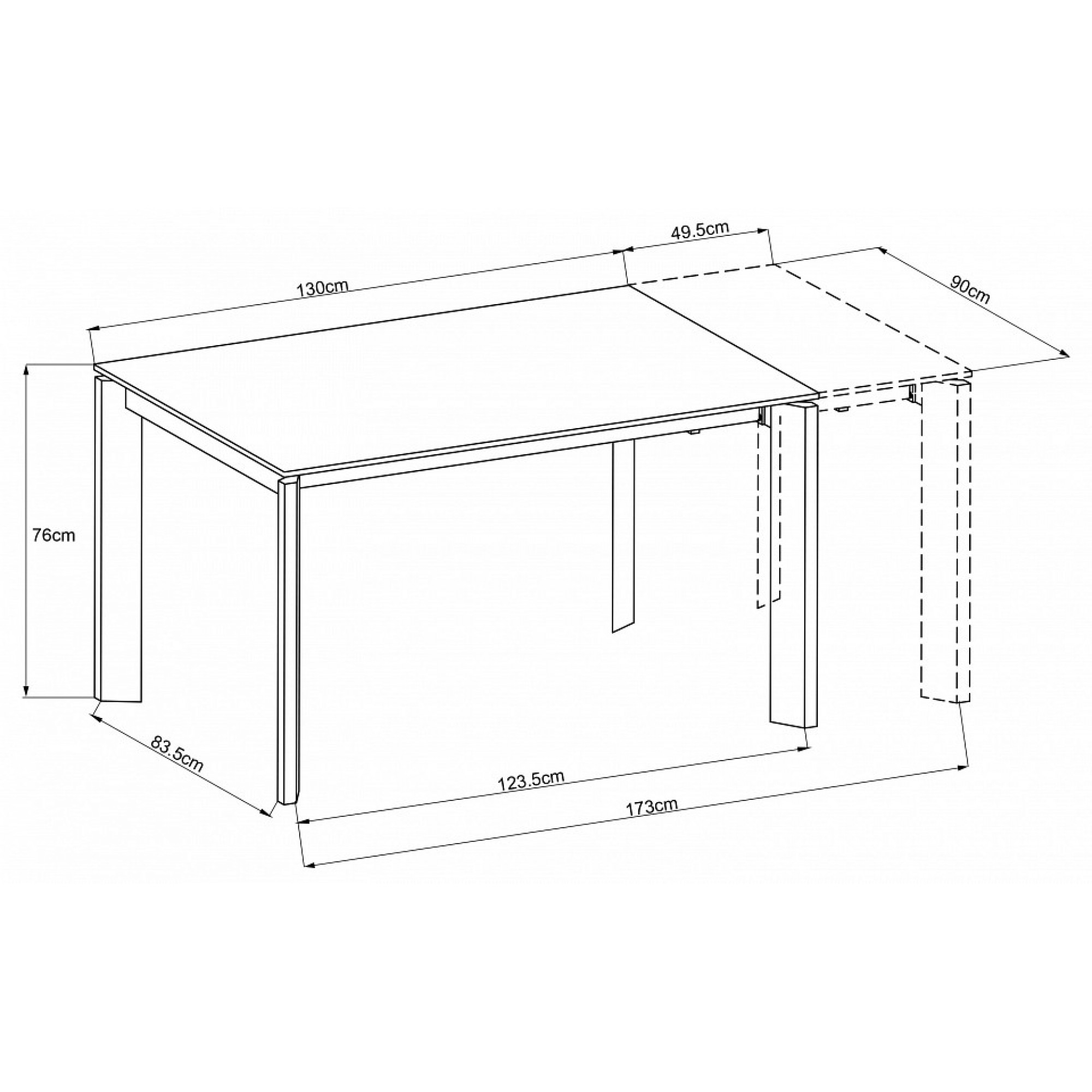 Стол обеденный 83MC-1948DT    GRD_TT-00004907