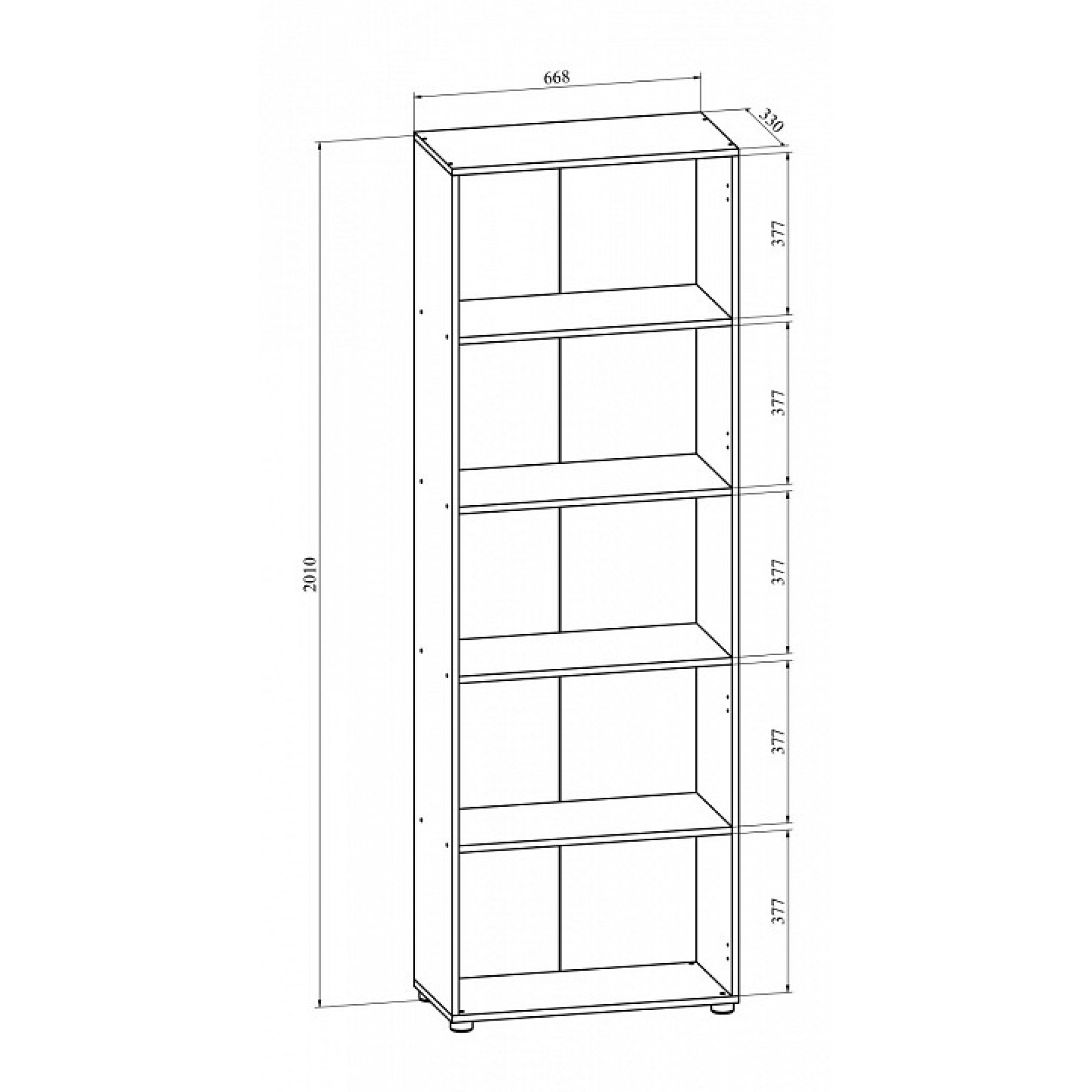 Шкаф-витрина Офис ОФ-303К    KOM_OF-303K_2