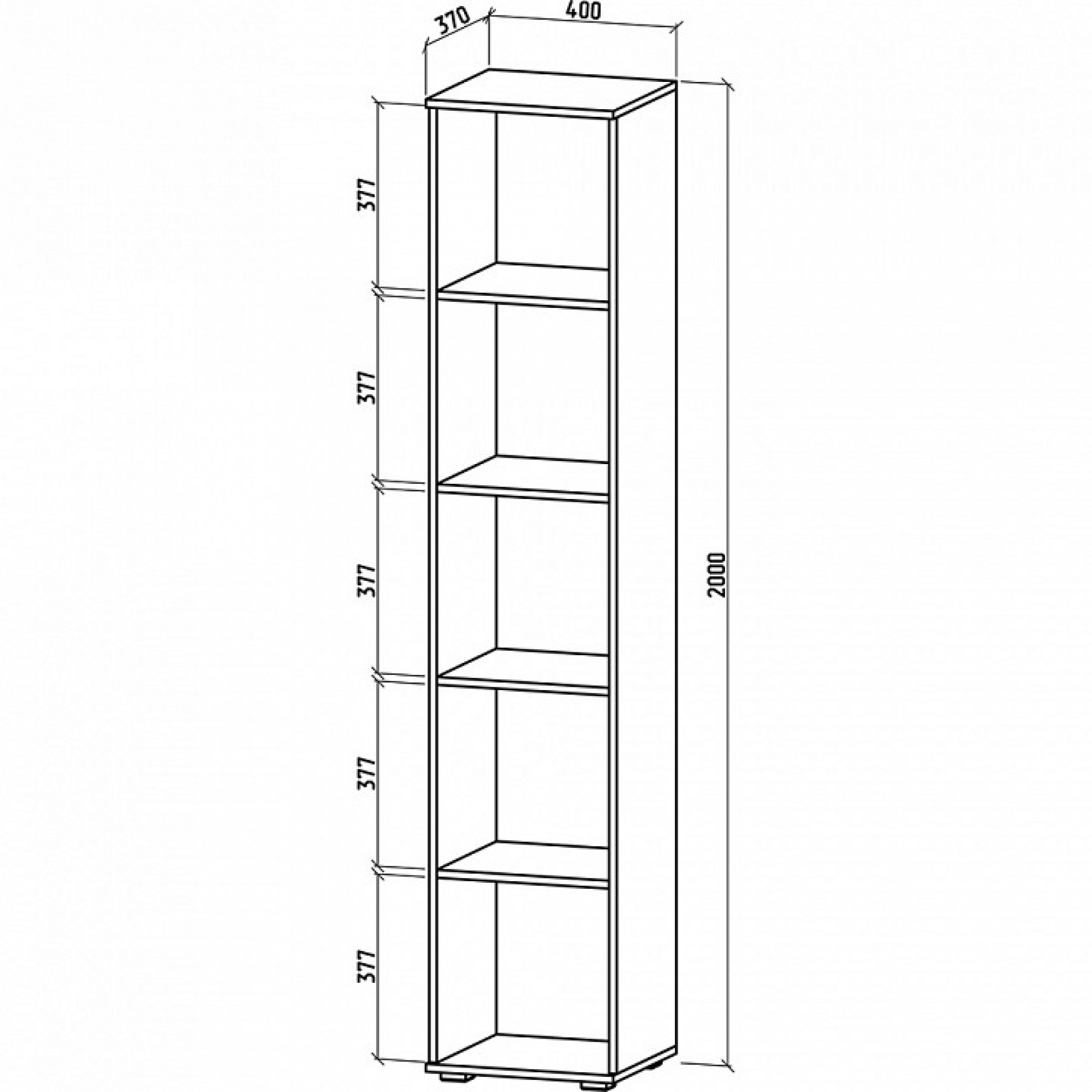 Стеллаж комбинированный Тунис-2    MAS_STT-2-DAT