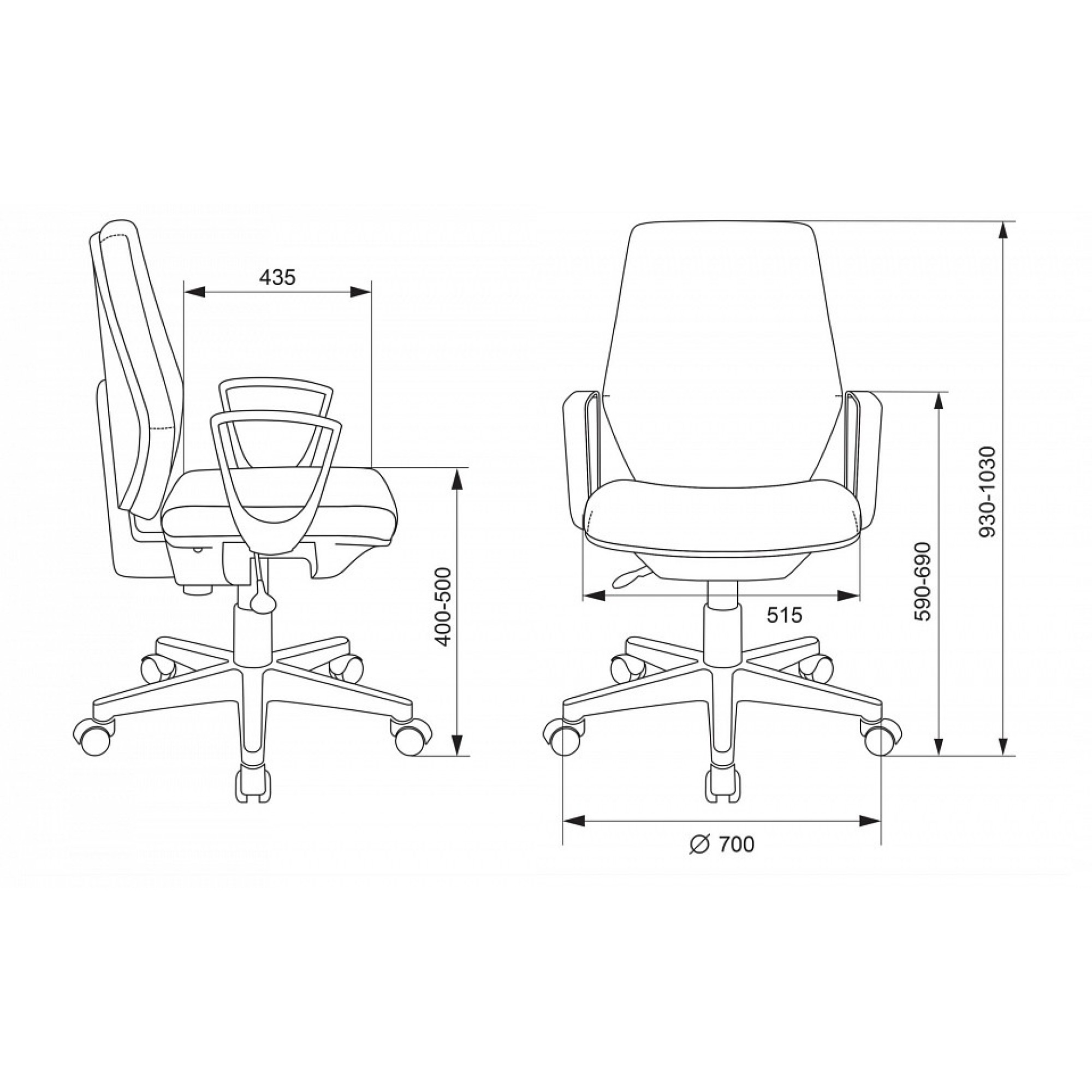 Кресло компьютерное Бюрократ CH-W545    BUR_1409523