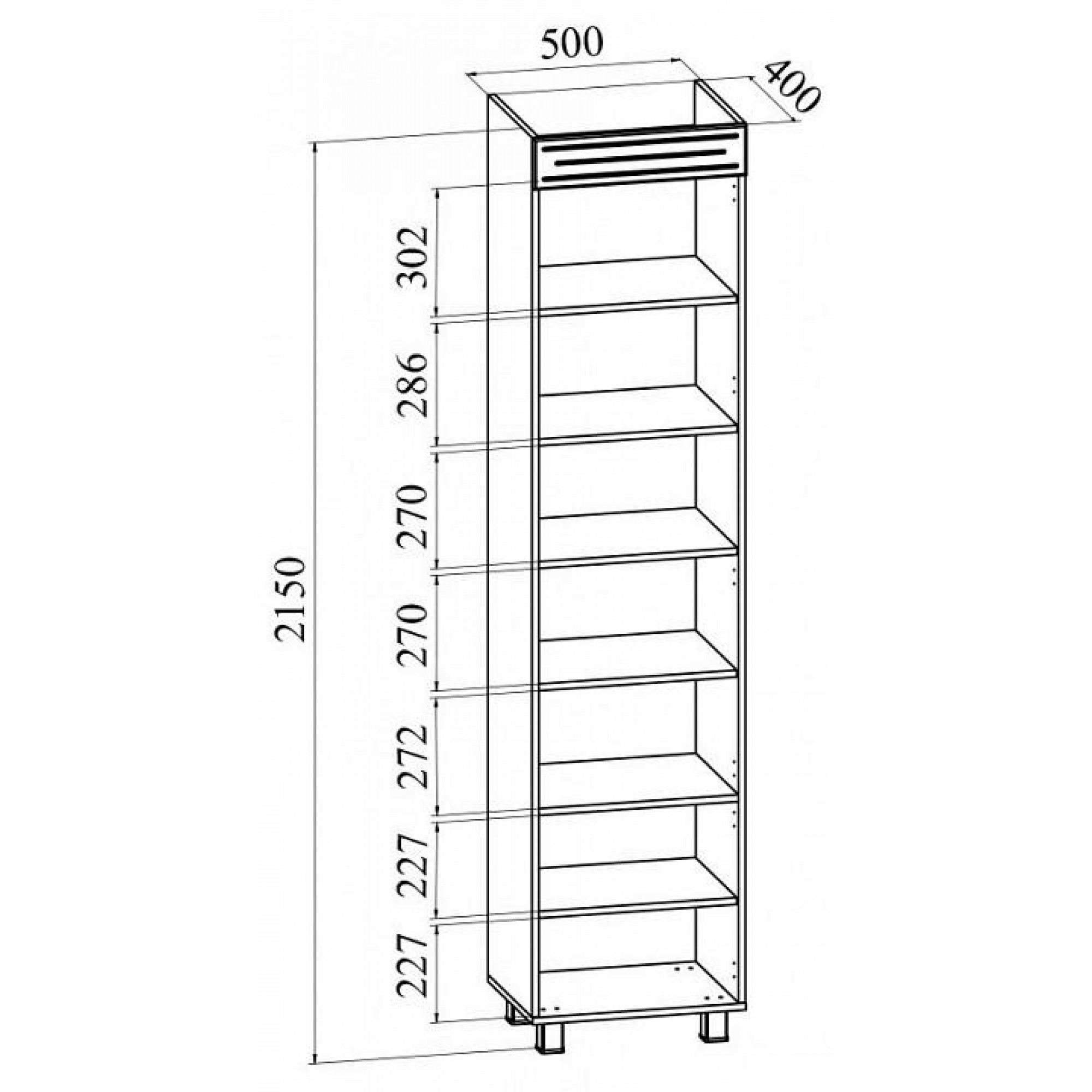 Шкаф-витрина Элизабет ЭМ-4 KOM_EM4_2