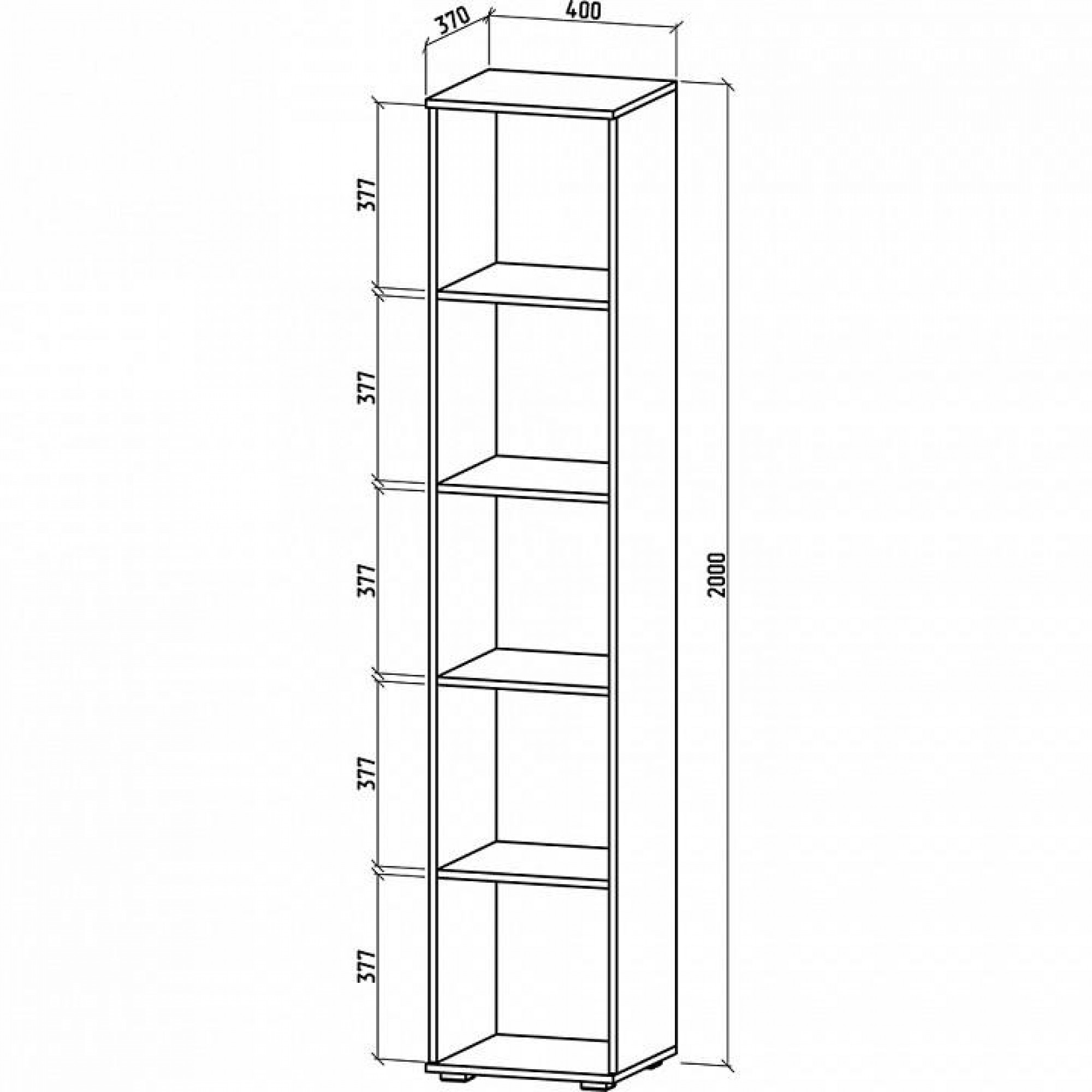 Шкаф для белья Тунис-1    MAS_SHT-1B-DS