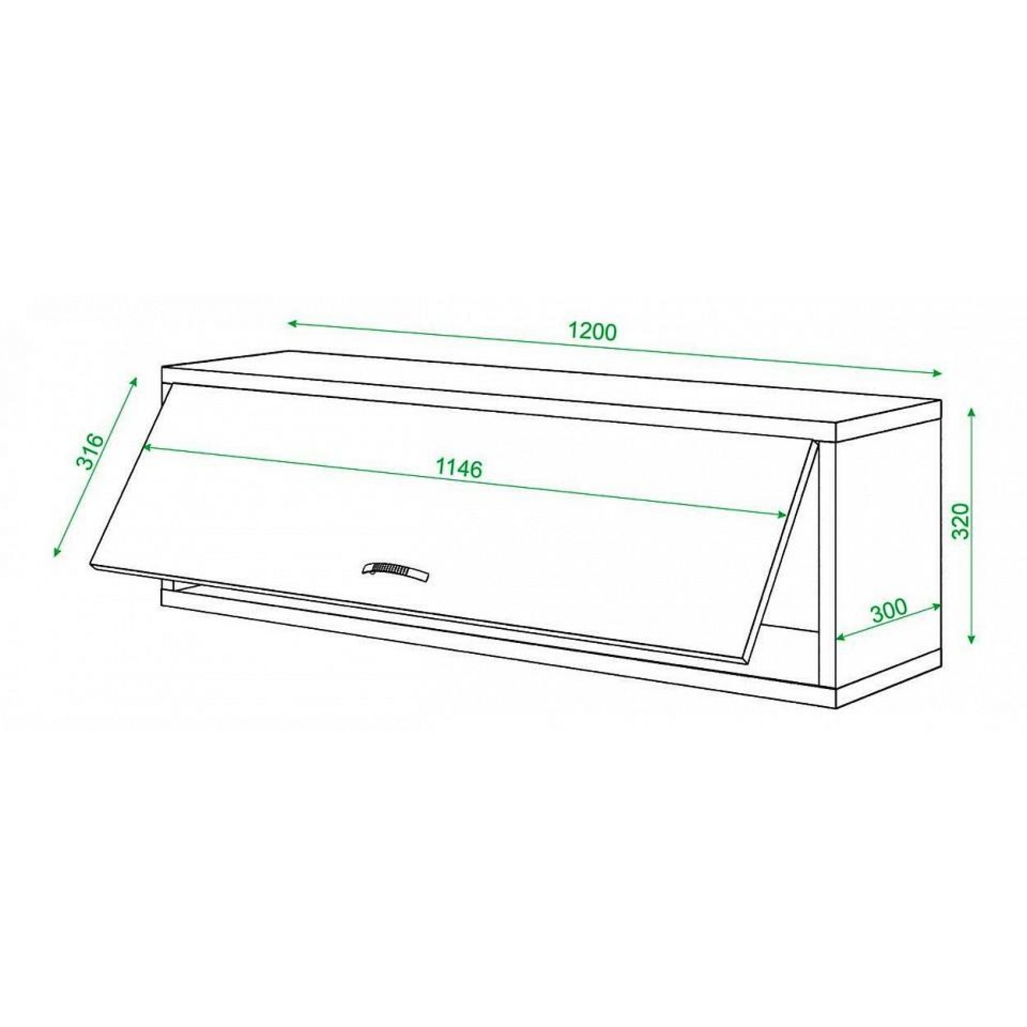 Полка книжная Домино ПК-30    MER_PK-30_KV