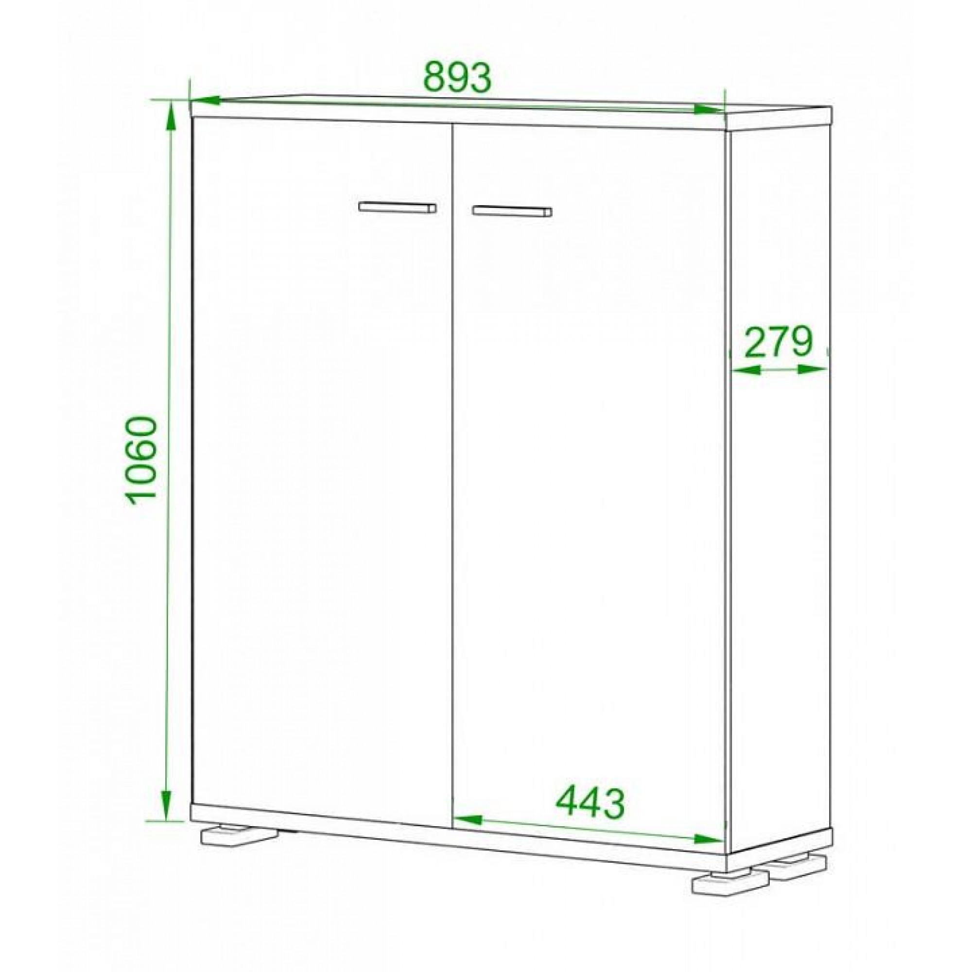 Тумба Домино ПУ-50-3    MER_PU-50-3_KSH