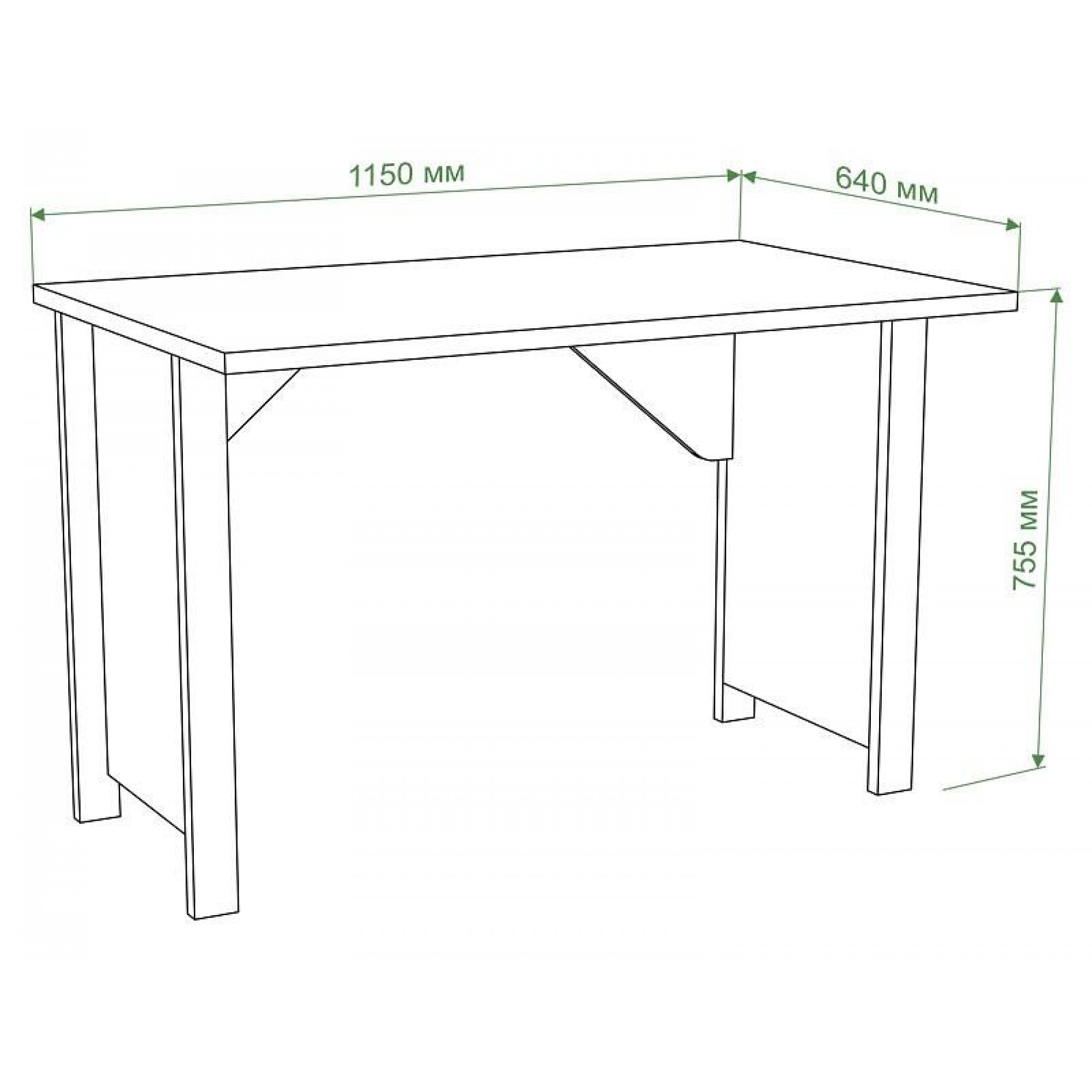 Стол письменный Бартоло СТД-115    MER_STD-115_KK