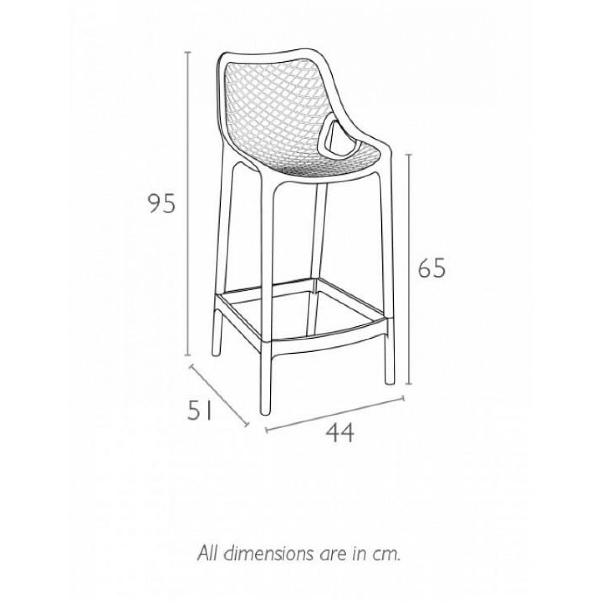 Стул барный Air Bar    SGD_234-067-4249