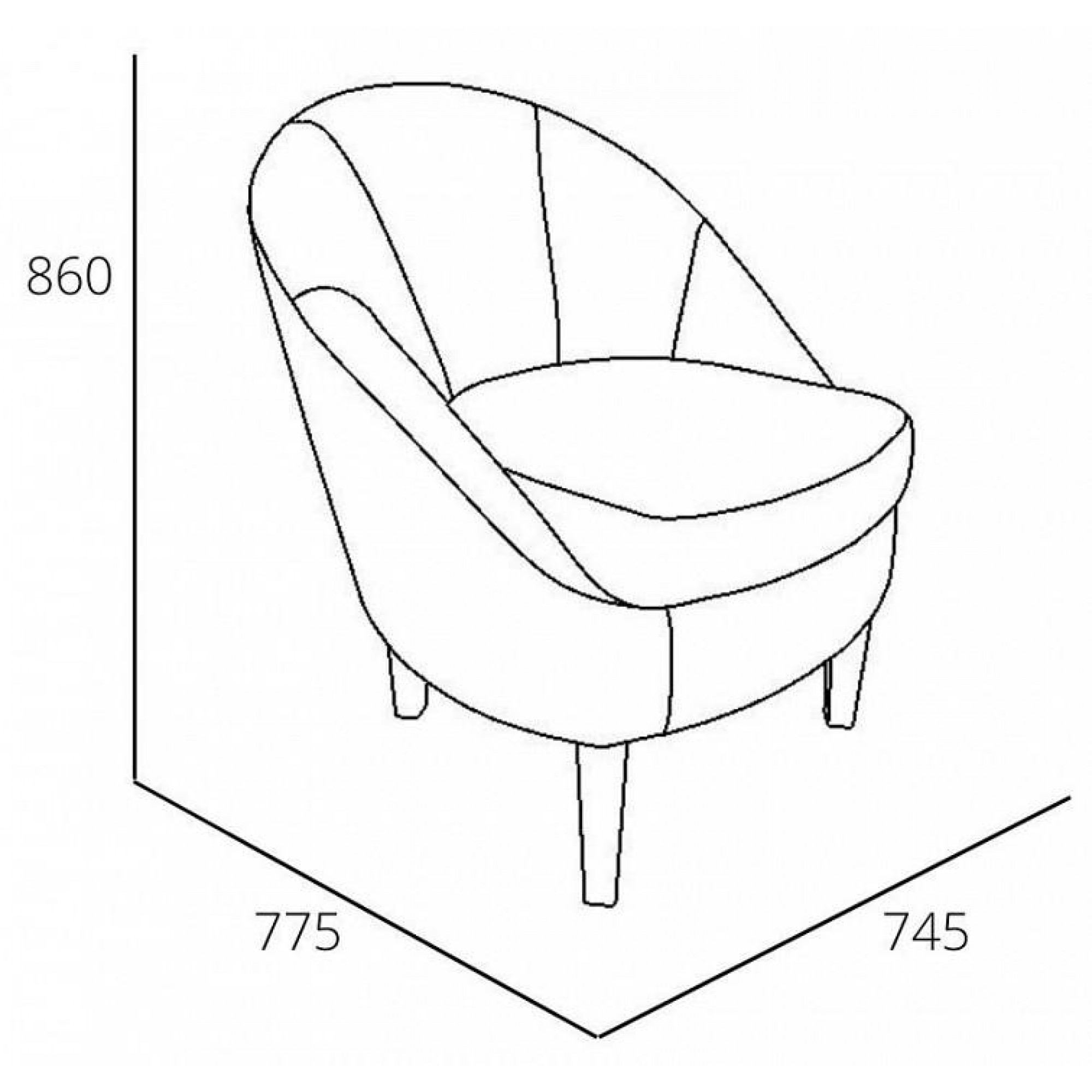 Кресло Комо    SLV_ML876874755