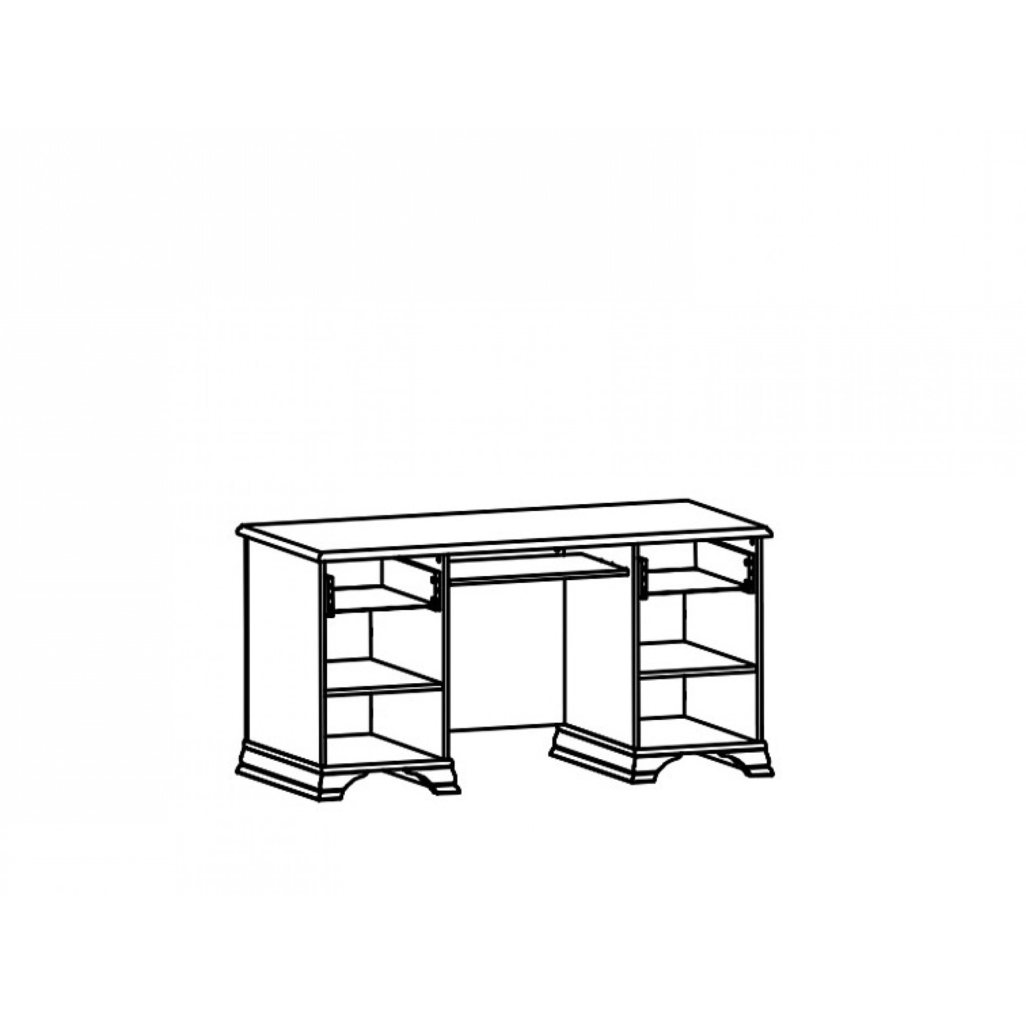 Стол компьютерный Кентаки BIU2D2S    BRW_00009797