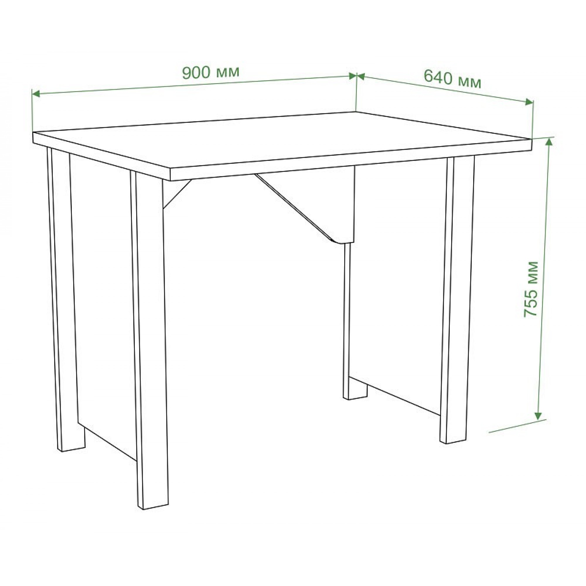 Стол письменный Бартоло СТД-90    MER_STD-90_NBE