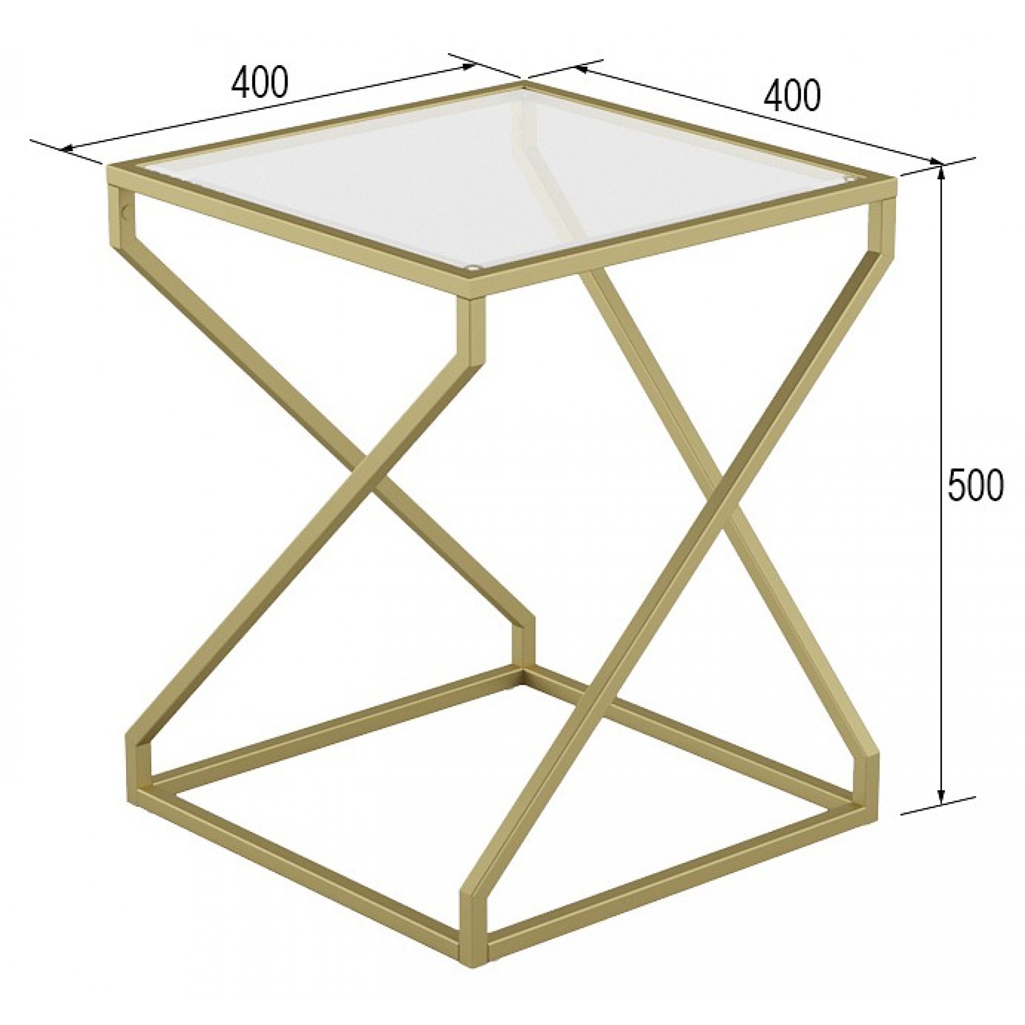 Стол журнальный Крейн неокрашенный 400x400x500(KLF_5309857501)