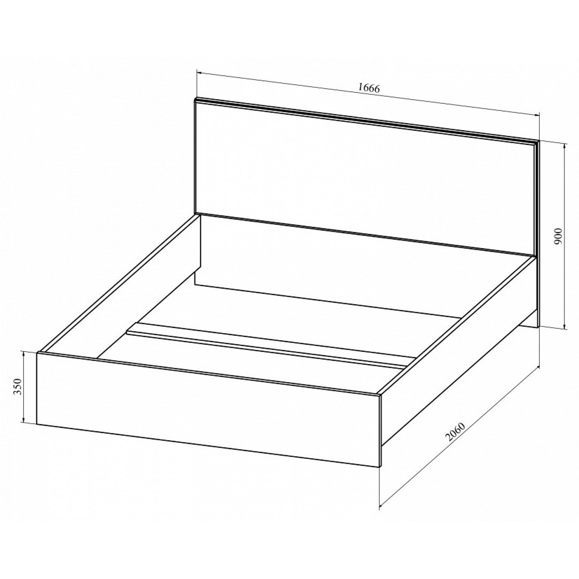 Кровать двуспальная Анастасия АН-20К    KOM_AN-20K_2000-1600_system_1-1